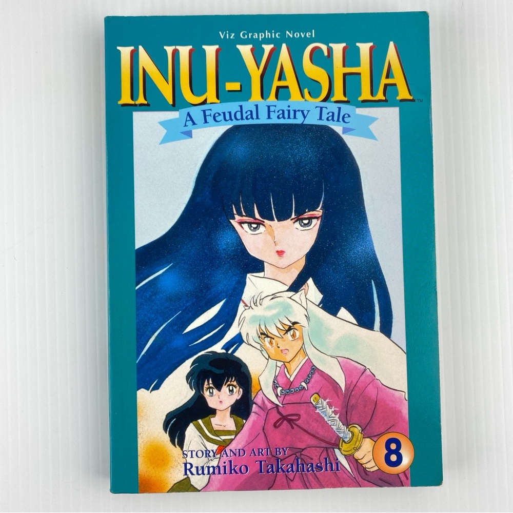 Manga Inu-Yasha A Feudal Fairy Tale Vol 8 by Rumiko Takahashi 1998 Graphic Novel